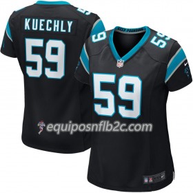 Camiseta Mujer NFL Carolina Panthers Luke Kuechly 59 Nike Negro 